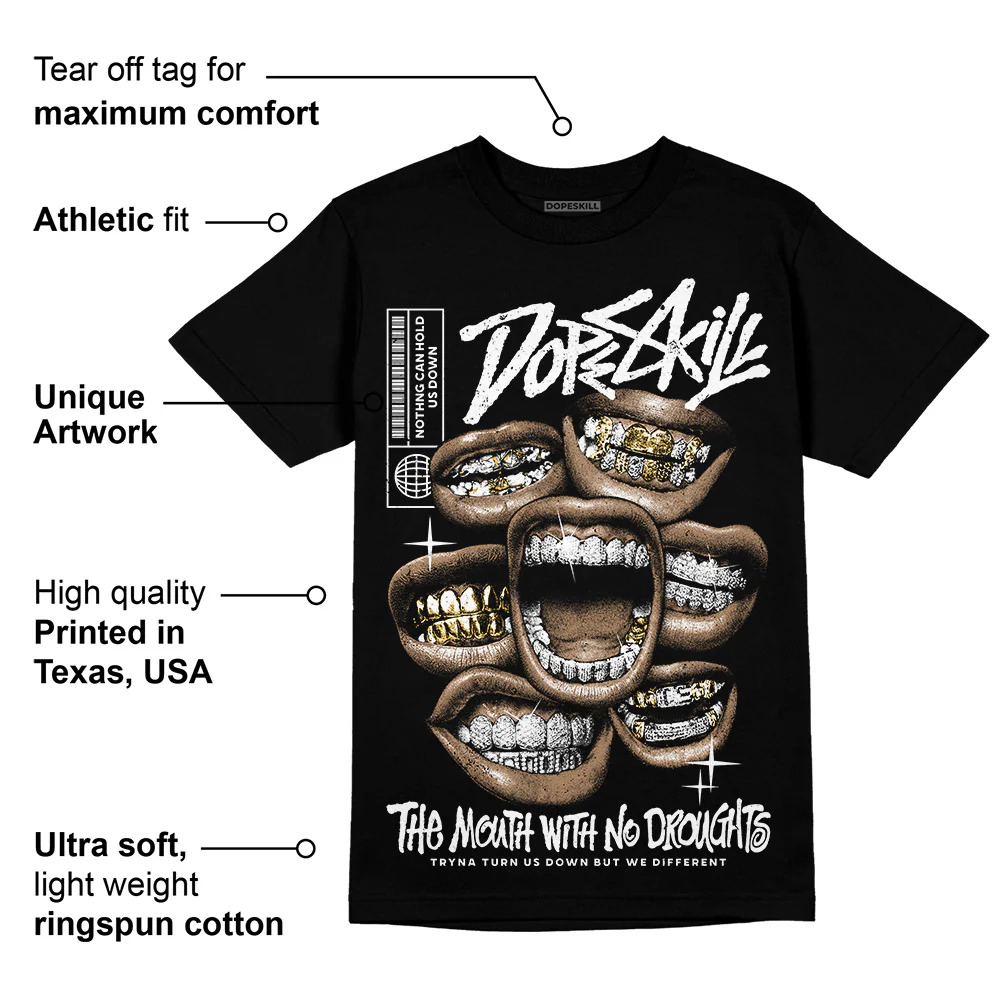Dunk Panda White Black DopeSkill T-Shirt The Mouth With No Droughts Graphic - Image 3
