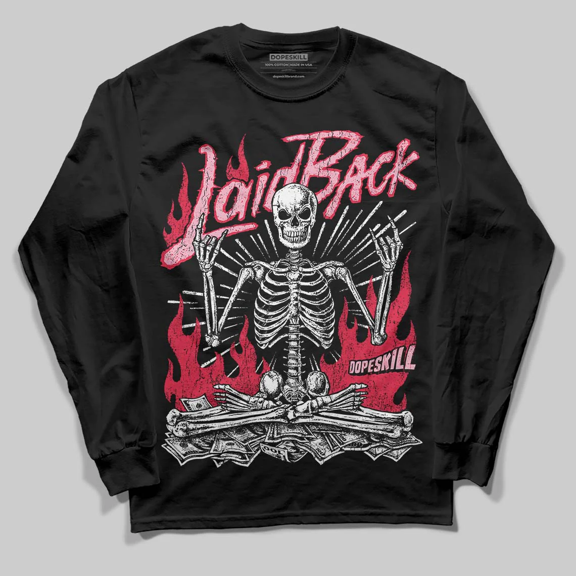 Dunk Valentine's Day DopeSkill Long Sleeve T-Shirt Laid Back Graphic - Image 2