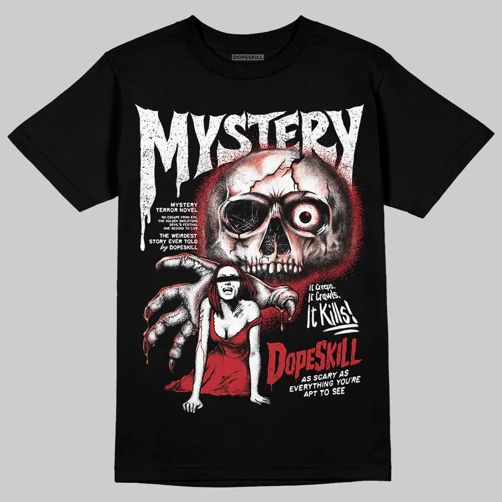Fire Red “Black Tongue” 5s DopeSkill T-Shirt Mystery Ghostly Grasp Graphic - Image 2