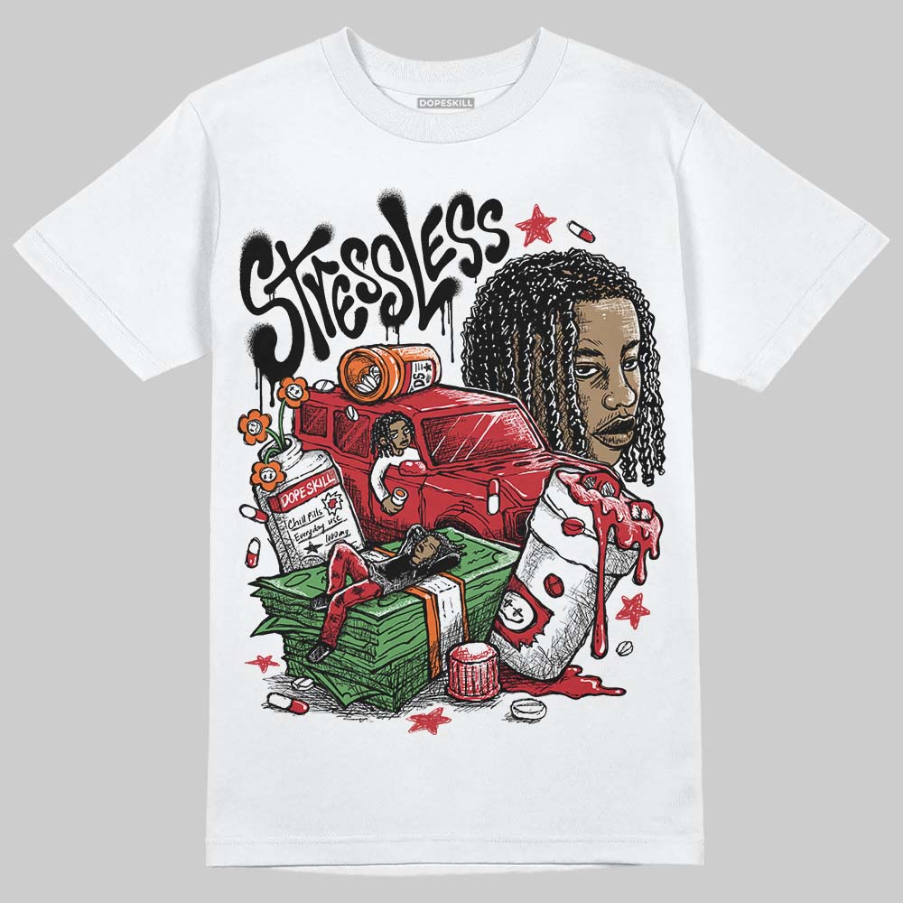 Fire Red “Black Tongue” 5s DopeSkill T-Shirt Stressless Graphic