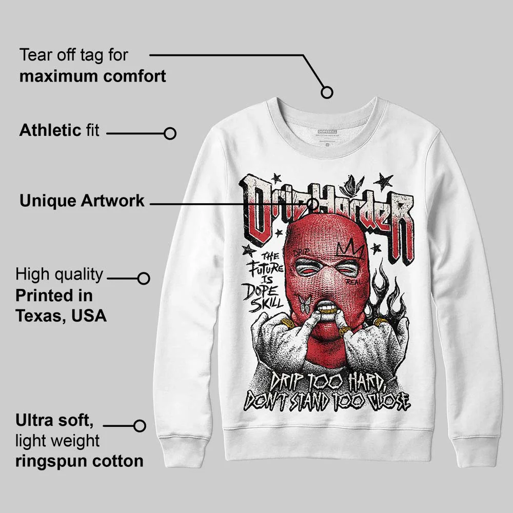 Flight Club 4s DopeSkill Sweatshirt Drip Harder Graphic - Image 3