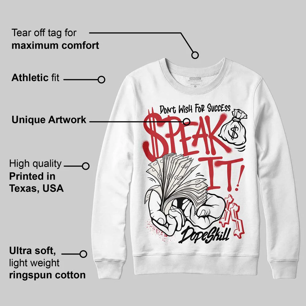 Flight Club 4s DopeSkill Sweatshirt Speak It Graphic - Image 3