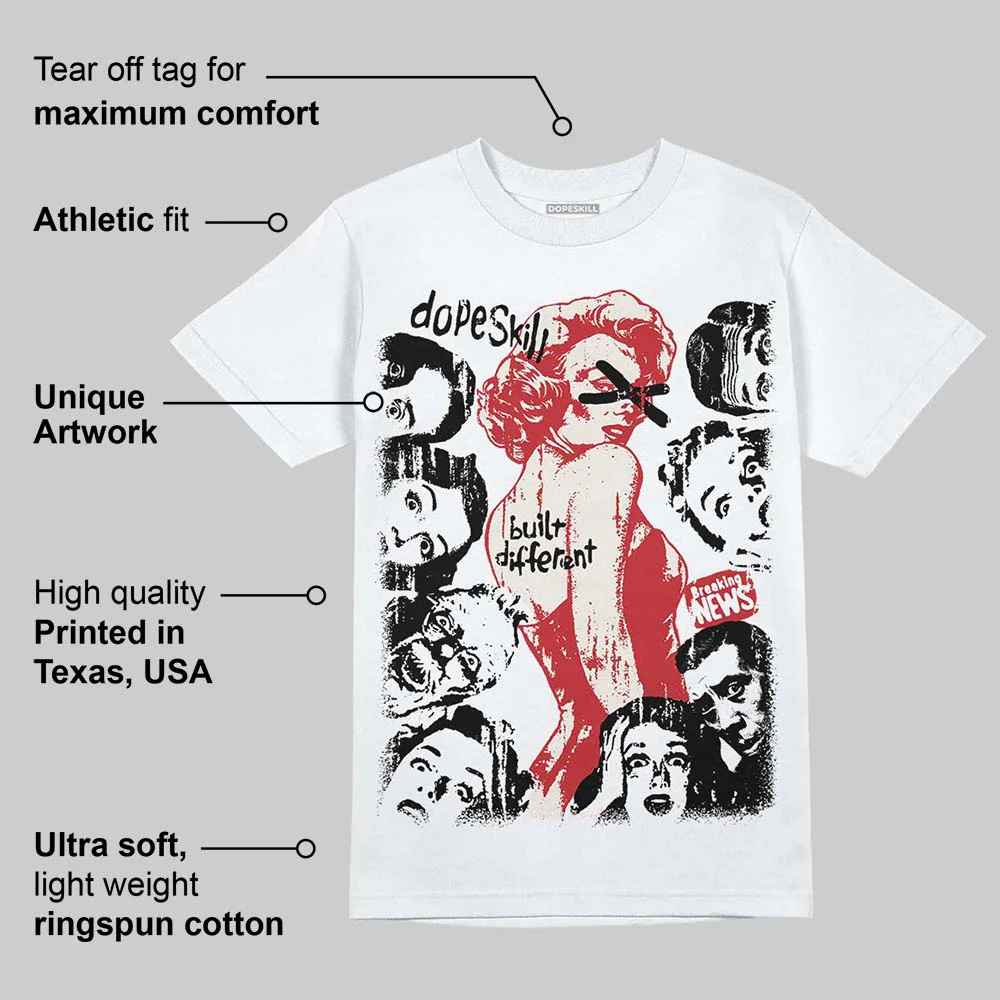 Flight Club 4s DopeSkill T-Shirt Built Different Graphic - Image 3