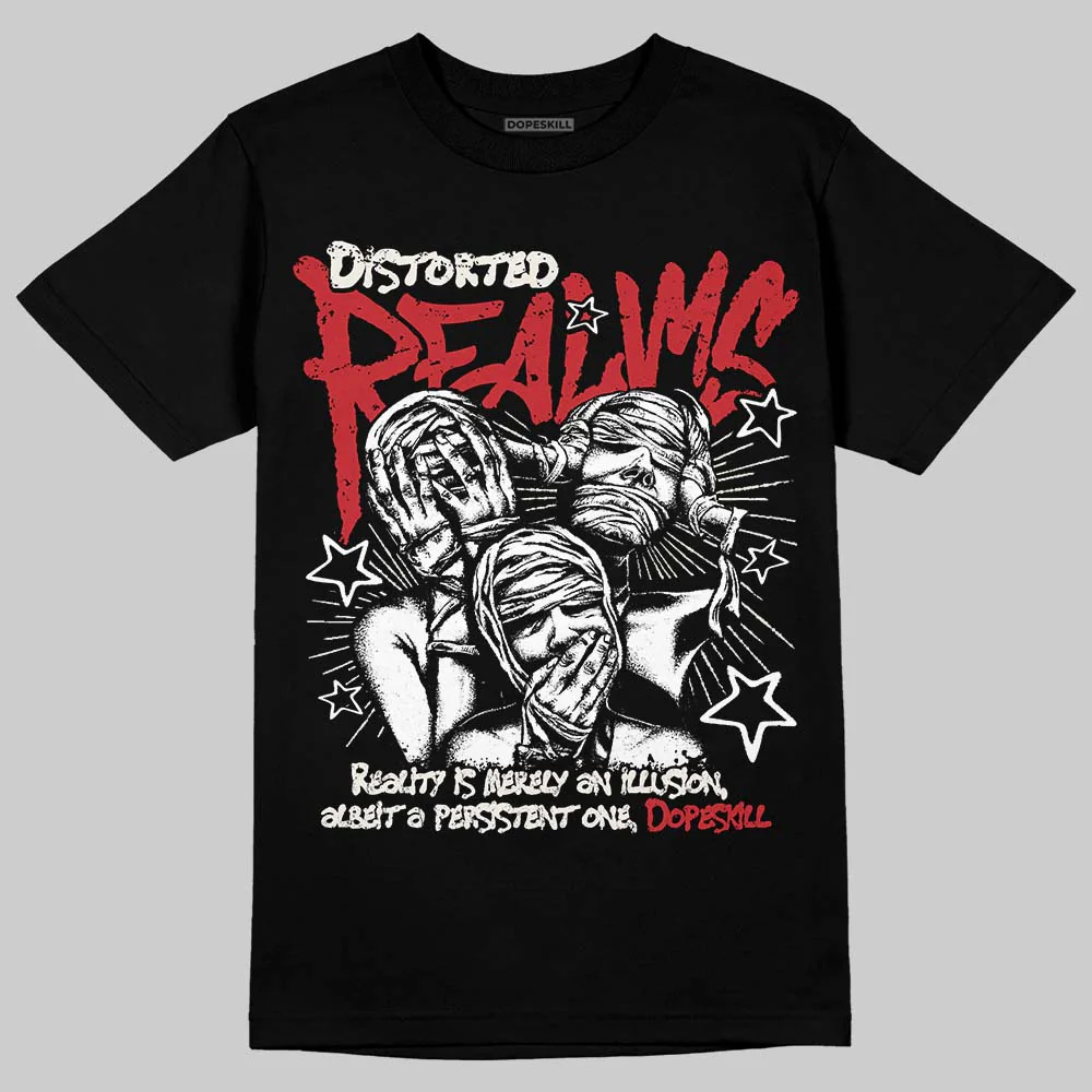 Flight Club 4s DopeSkill T-Shirt Distorted Realms Graphic - Image 2