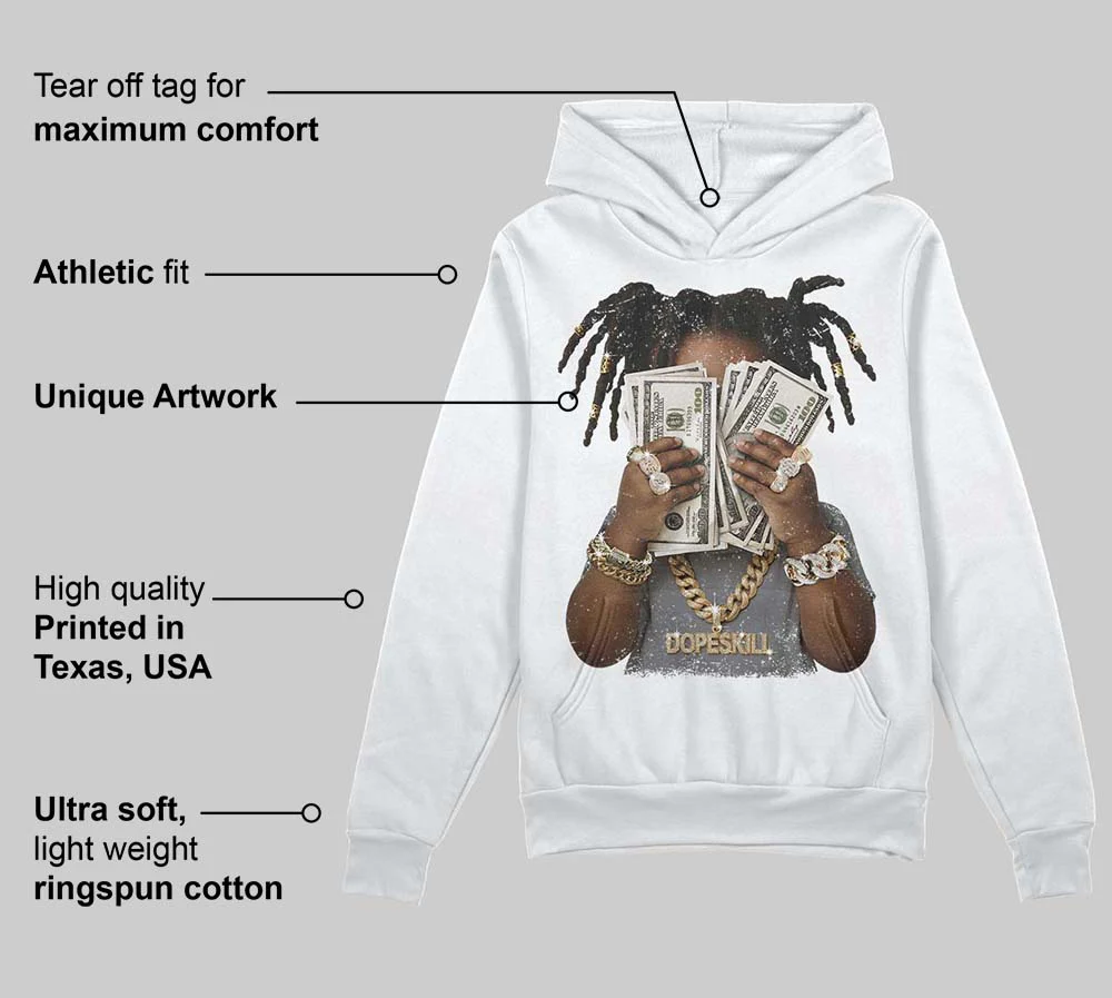 Flint Grey 9s DopeSkill Hoodie Sweatshirt Rich Youth Graphic - Image 3
