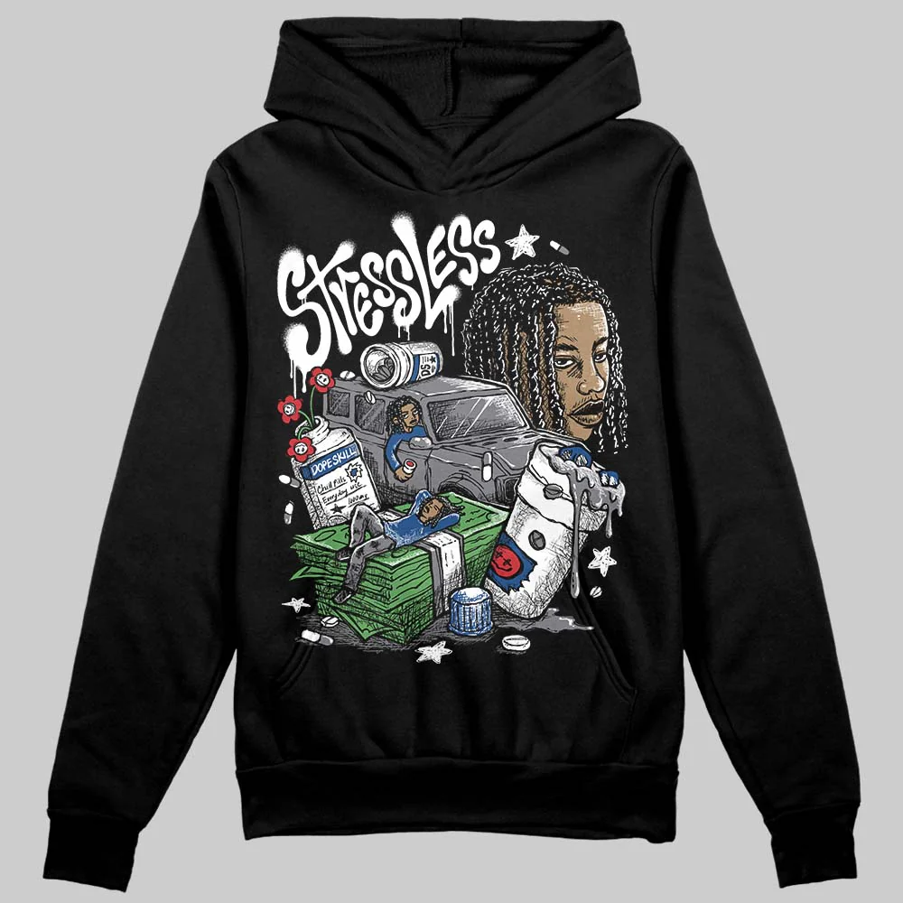 Flint Grey 9s DopeSkill Hoodie Sweatshirt Stressless Graphic - Image 2