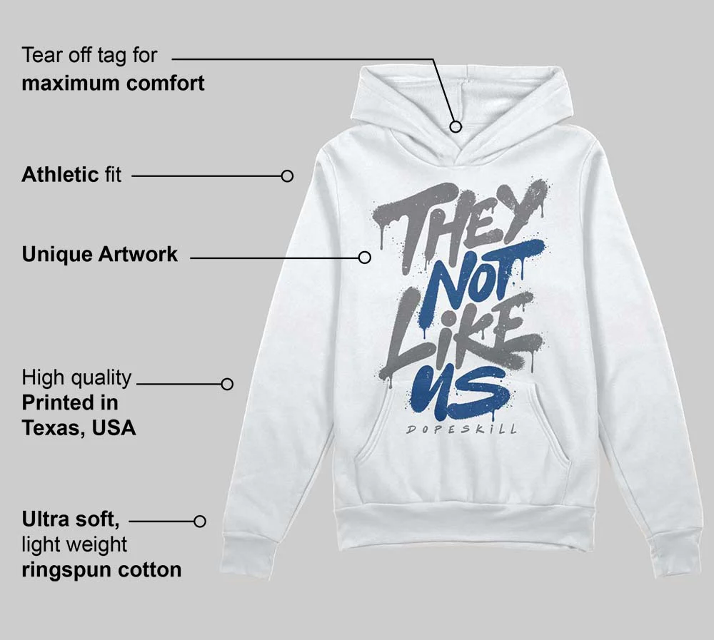 Flint Grey 9s DopeSkill Hoodie Sweatshirt They Not Like Us Graphic - Image 3