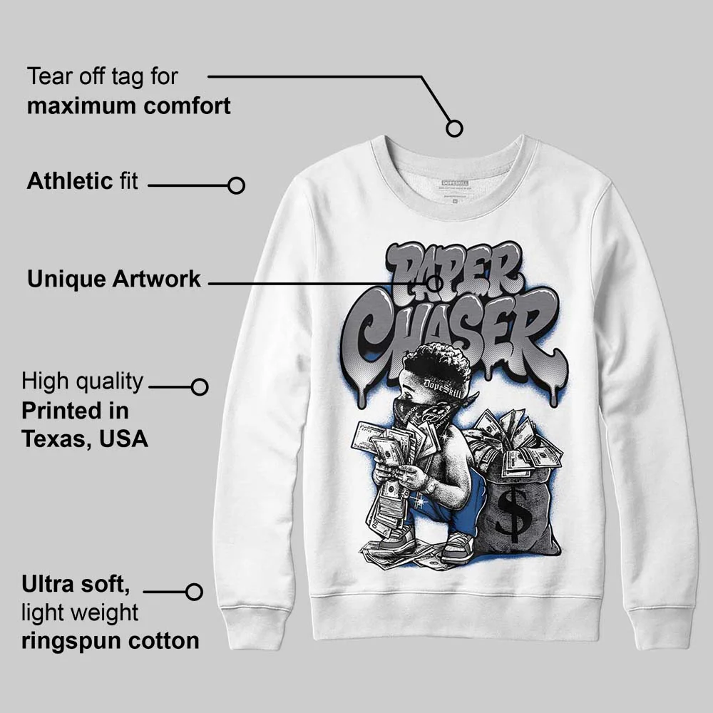 Flint Grey 9s DopeSkill Sweatshirt Paper Chaser Boy Graphic - Image 3