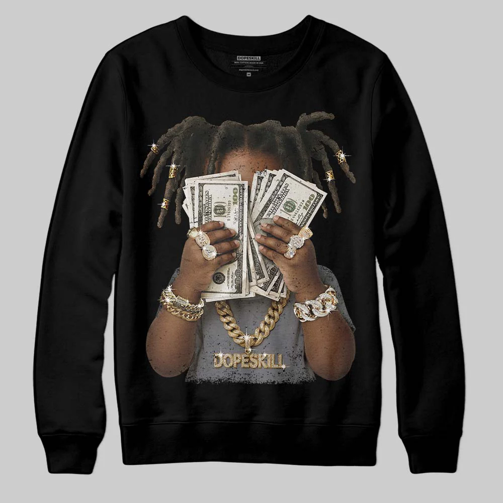 Flint Grey 9s DopeSkill Sweatshirt Rich Youth Graphic - Image 2