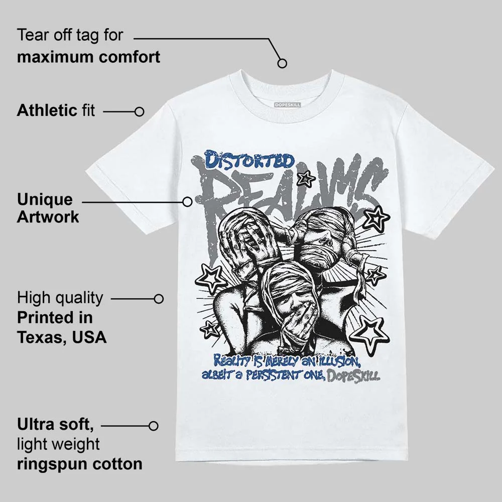 Flint Grey 9s DopeSkill T-Shirt Distorted Realms Graphic - Image 3