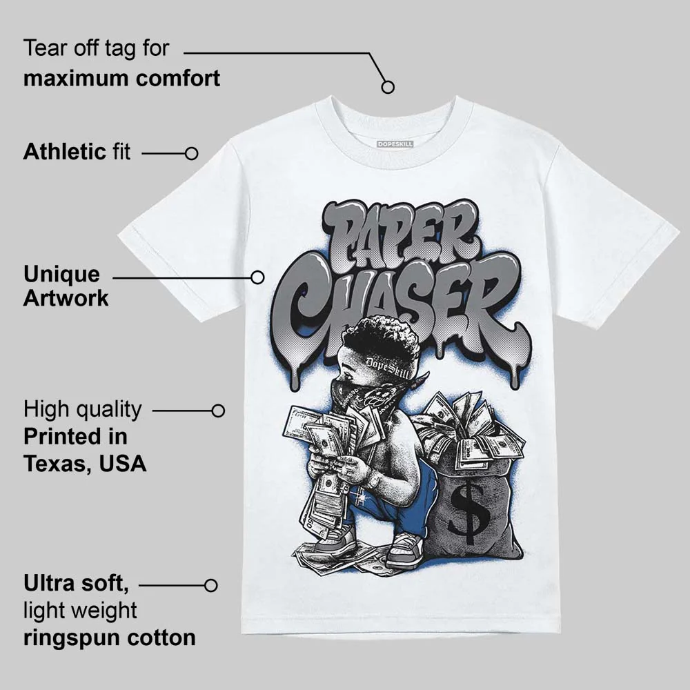 Flint Grey 9s DopeSkill T-Shirt Paper Chaser Boy Graphic - Image 3