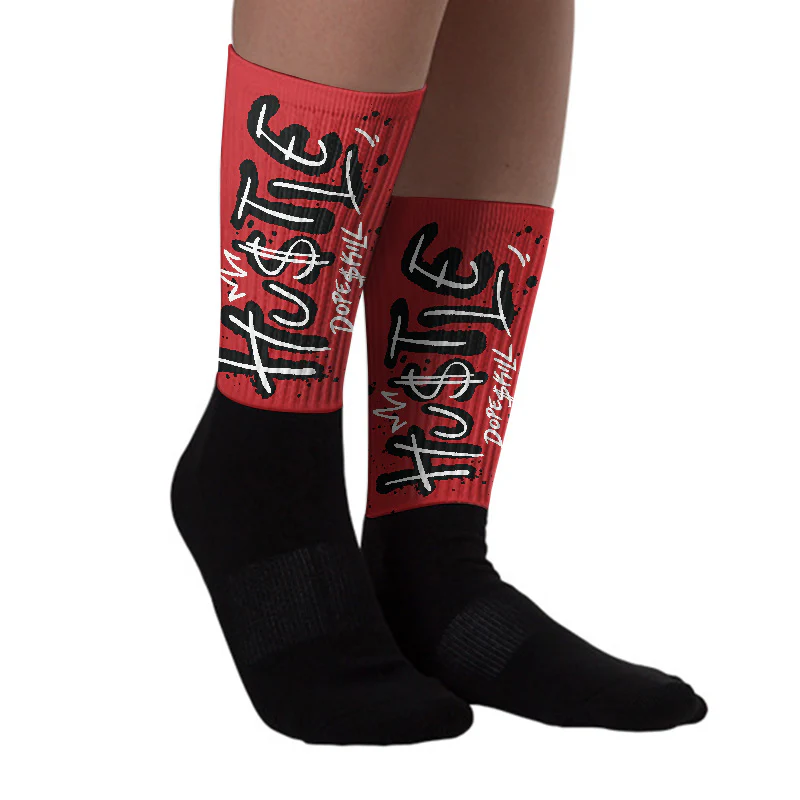 Flu Game 12s DopeSkill Sublimated Sock Hustle Graphic - Image 3