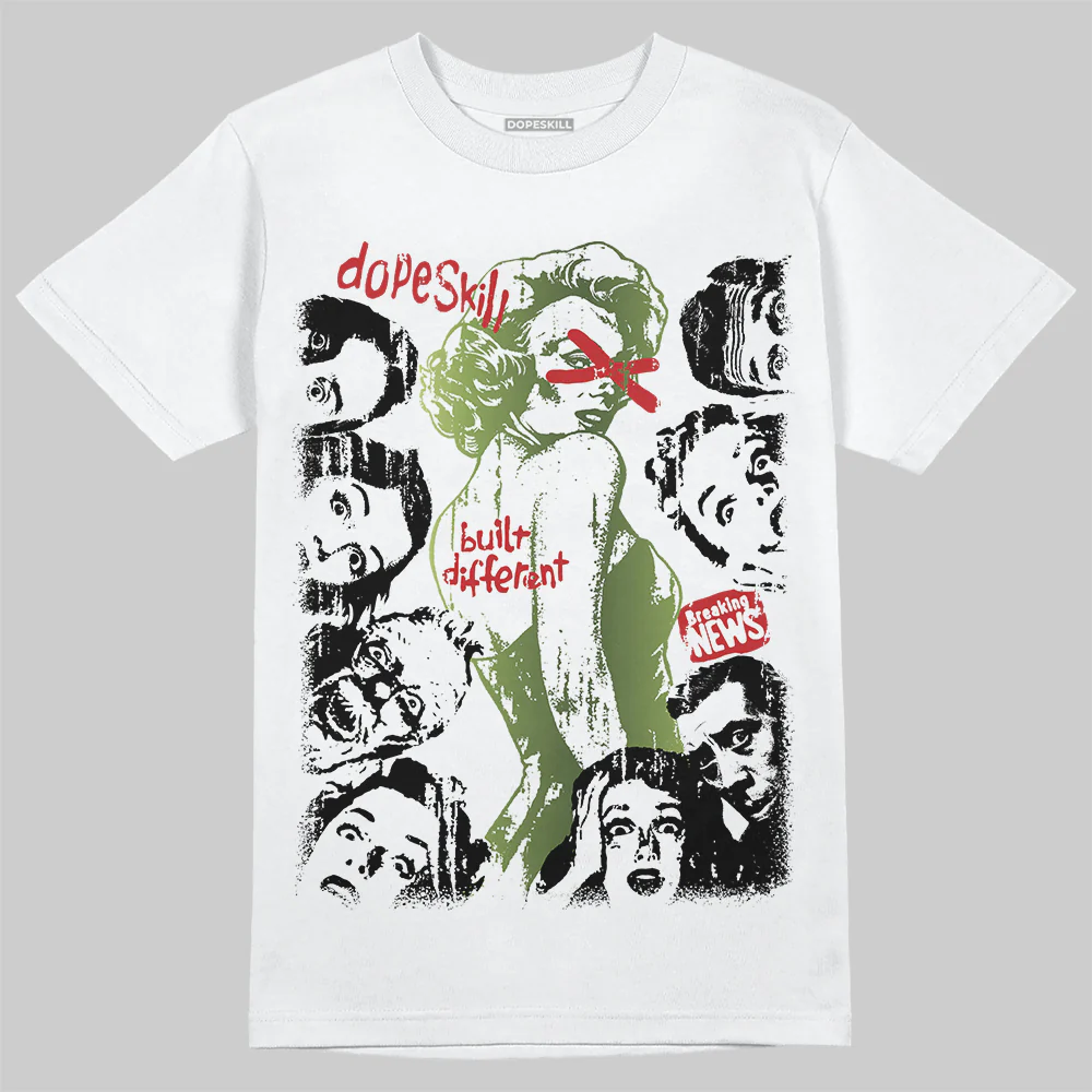 Foamposite One "Pine Green" DopeSkill T-Shirt Built Different Graphic - Image 2