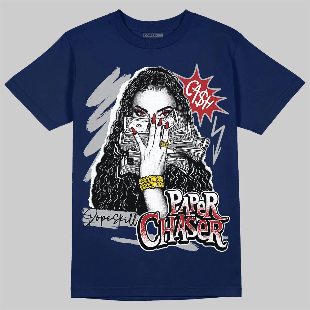 French Blue 12s DopeSkill T-Shirt NPC Graphic - Image 2