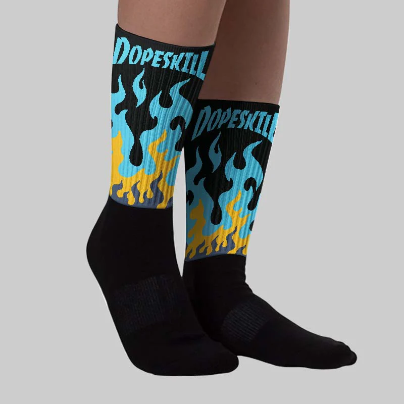Gamma 11s DopeSkill Sublimated Sock FIRE Graphic - Image 2