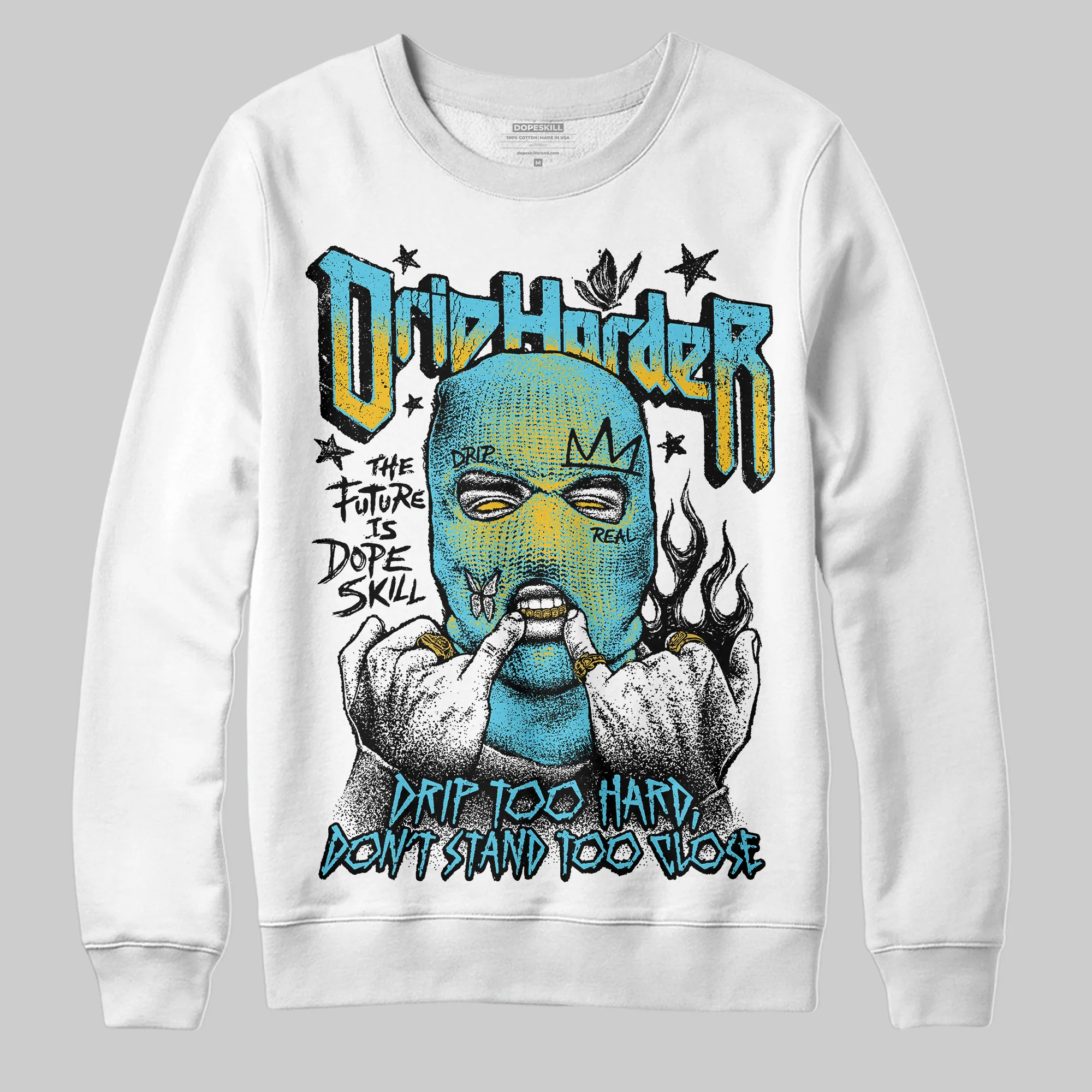 Gamma 11s DopeSkill Sweatshirt Drip Harder Graphic - Image 2
