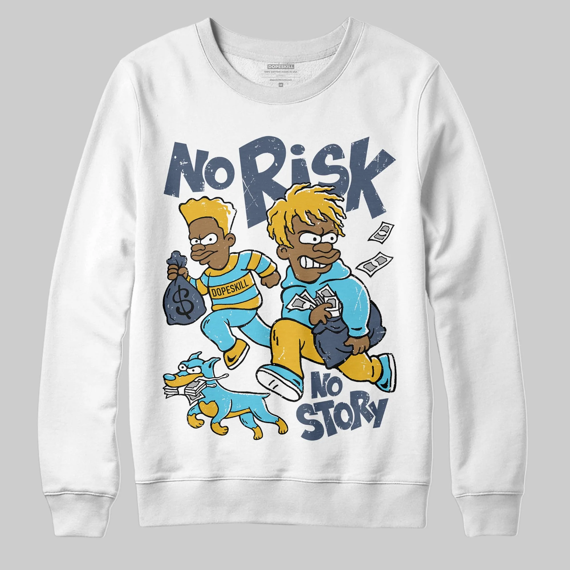 Gamma 11s DopeSkill Sweatshirt No Risk No Story Graphic - Image 2