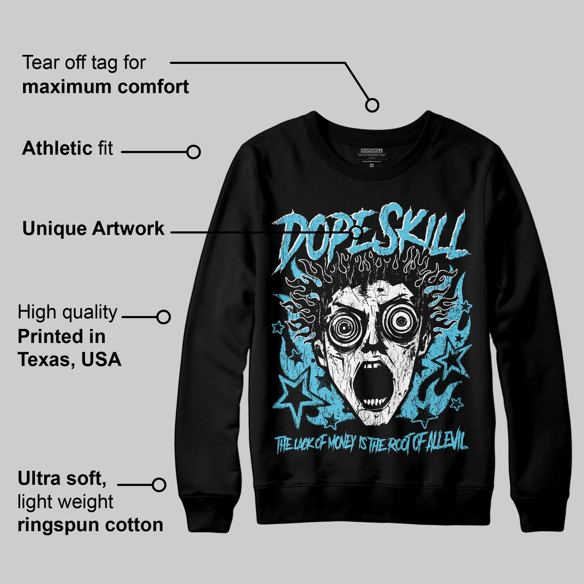 Gamma 11s DopeSkill Sweatshirt Root of Evil Graphic - Image 3