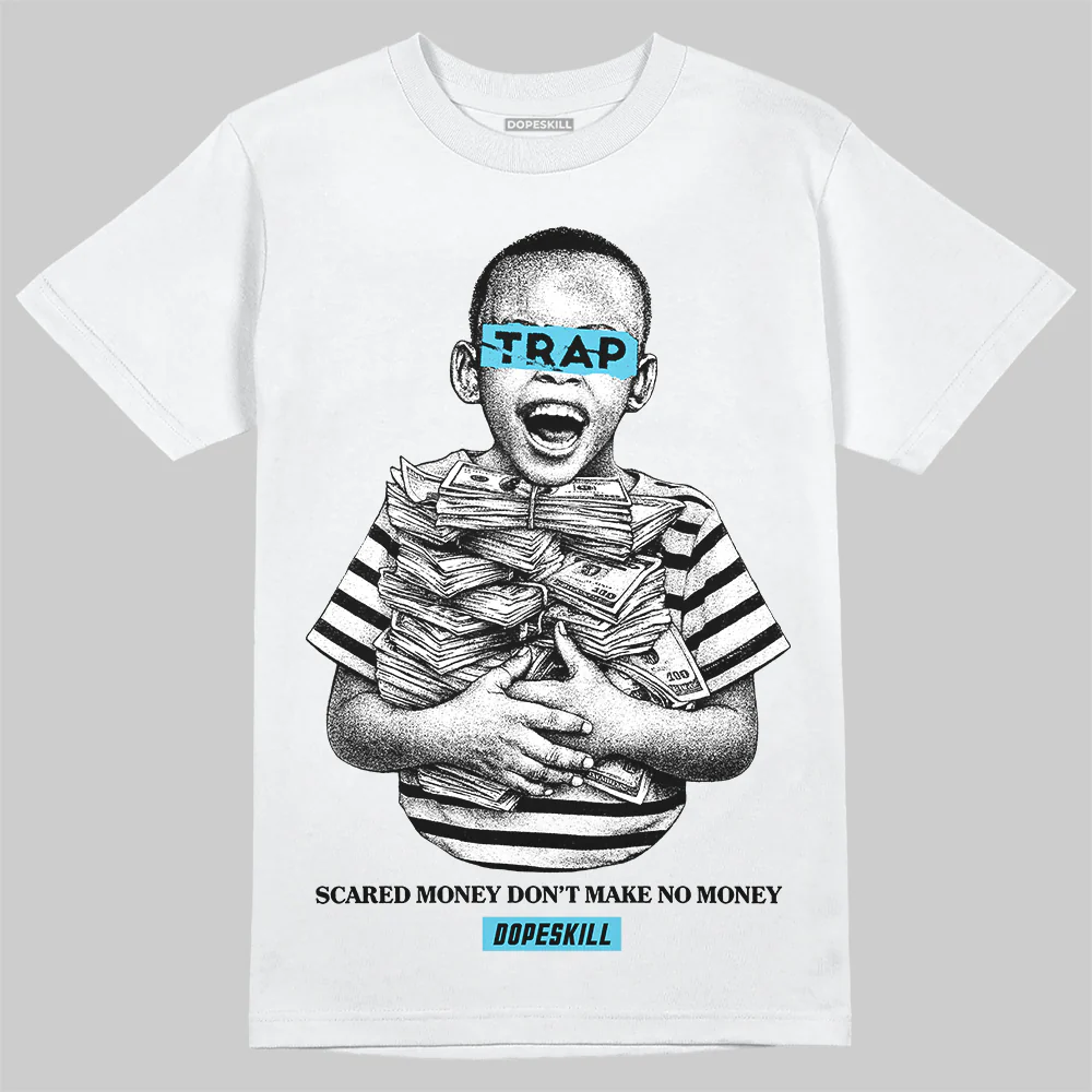 Gamma 11s DopeSkill T-Shirt Scared Money Don't Make No Money Graphic - Image 2