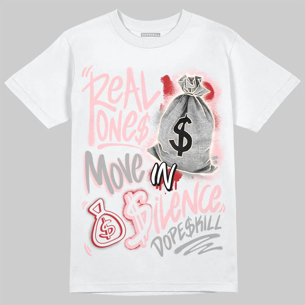 Gel-Nimbus 10.1 Strawberry DopeSkill T-Shirt Real Ones Move In Silence Graphic - Image 2