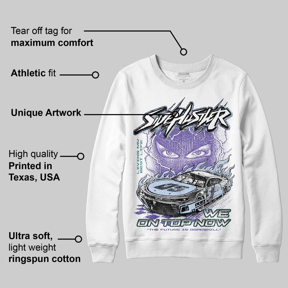 Grape 5s DopeSkill Sweatshirt New Side Hustler Graphic - Image 3