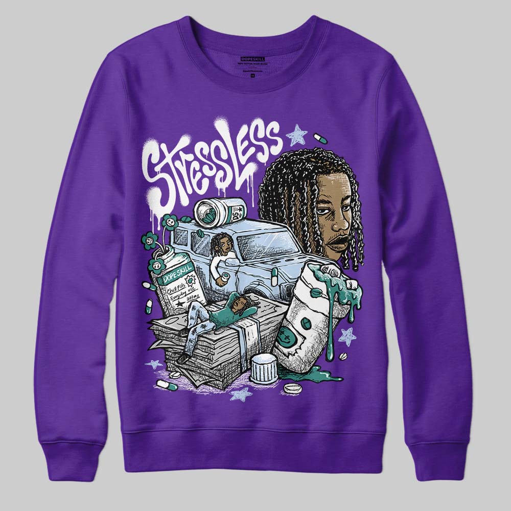 Grape 5s DopeSkill Sweatshirt Stressless Graphic - Image 3
