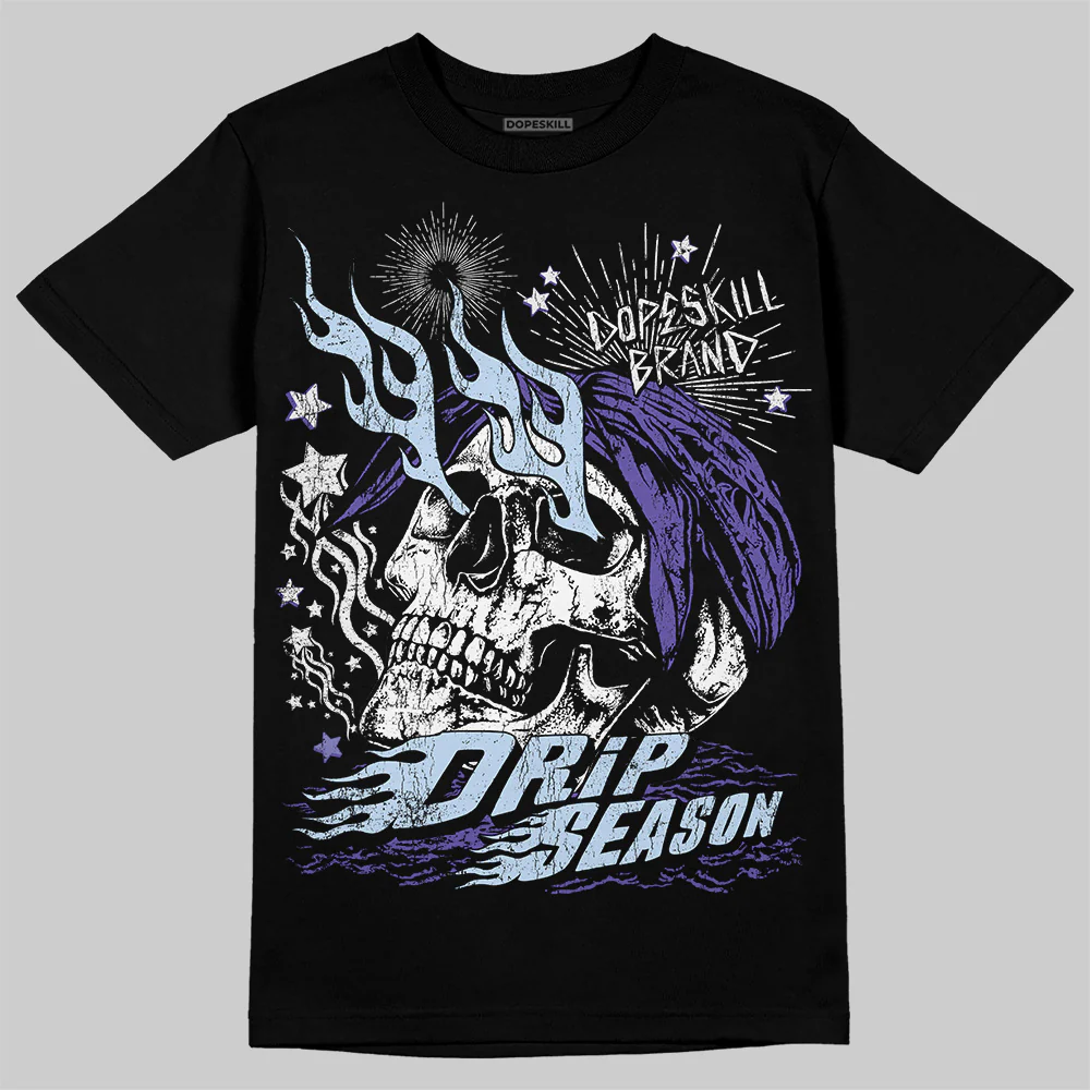 Grape 5s DopeSkill T-Shirt Drip Season Graphic - Image 2
