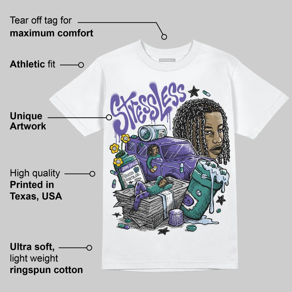 Grape 5s DopeSkill T-Shirt Stressless Graphic - Image 4
