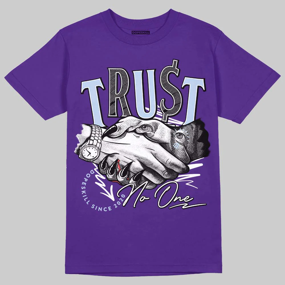 Grape 5s DopeSkill T-Shirt Trust No One Graphic - Image 3