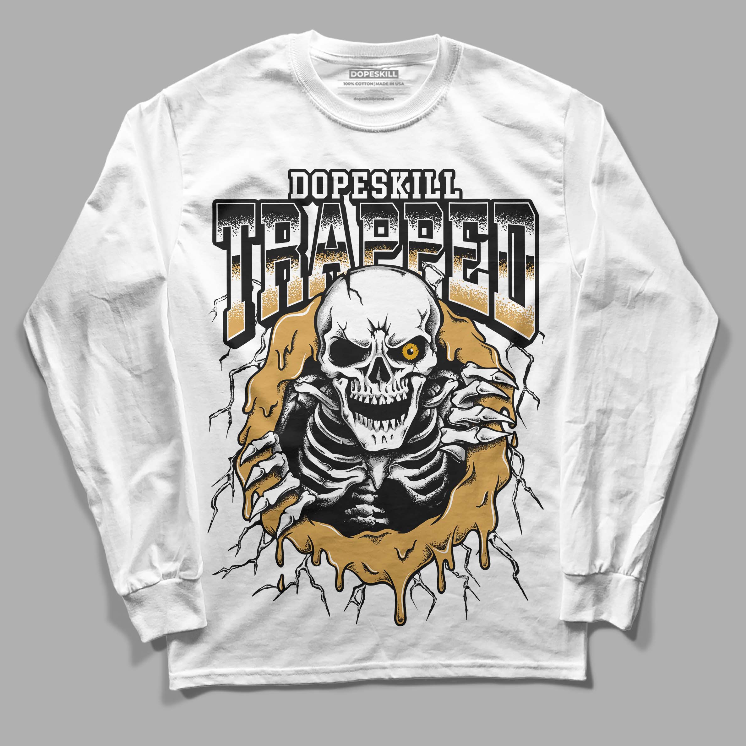 Gratitude 11s DopeSkill Long Sleeve T-Shirt Trapped Halloween Graphic