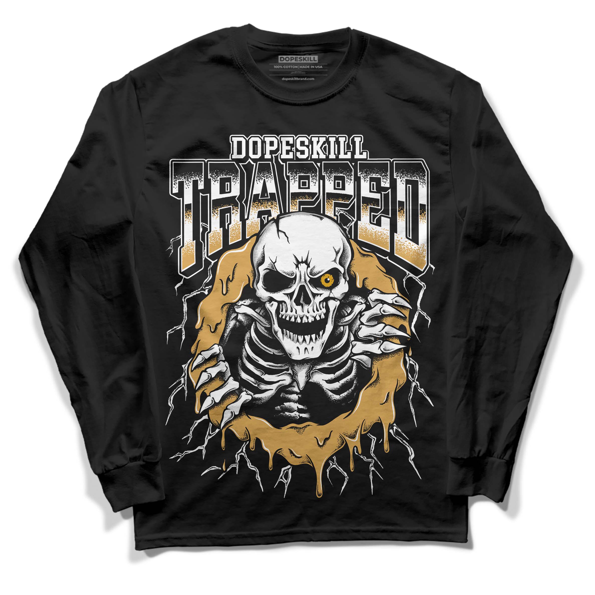 Gratitude 11s DopeSkill Long Sleeve T-Shirt Trapped Halloween Graphic - Image 2