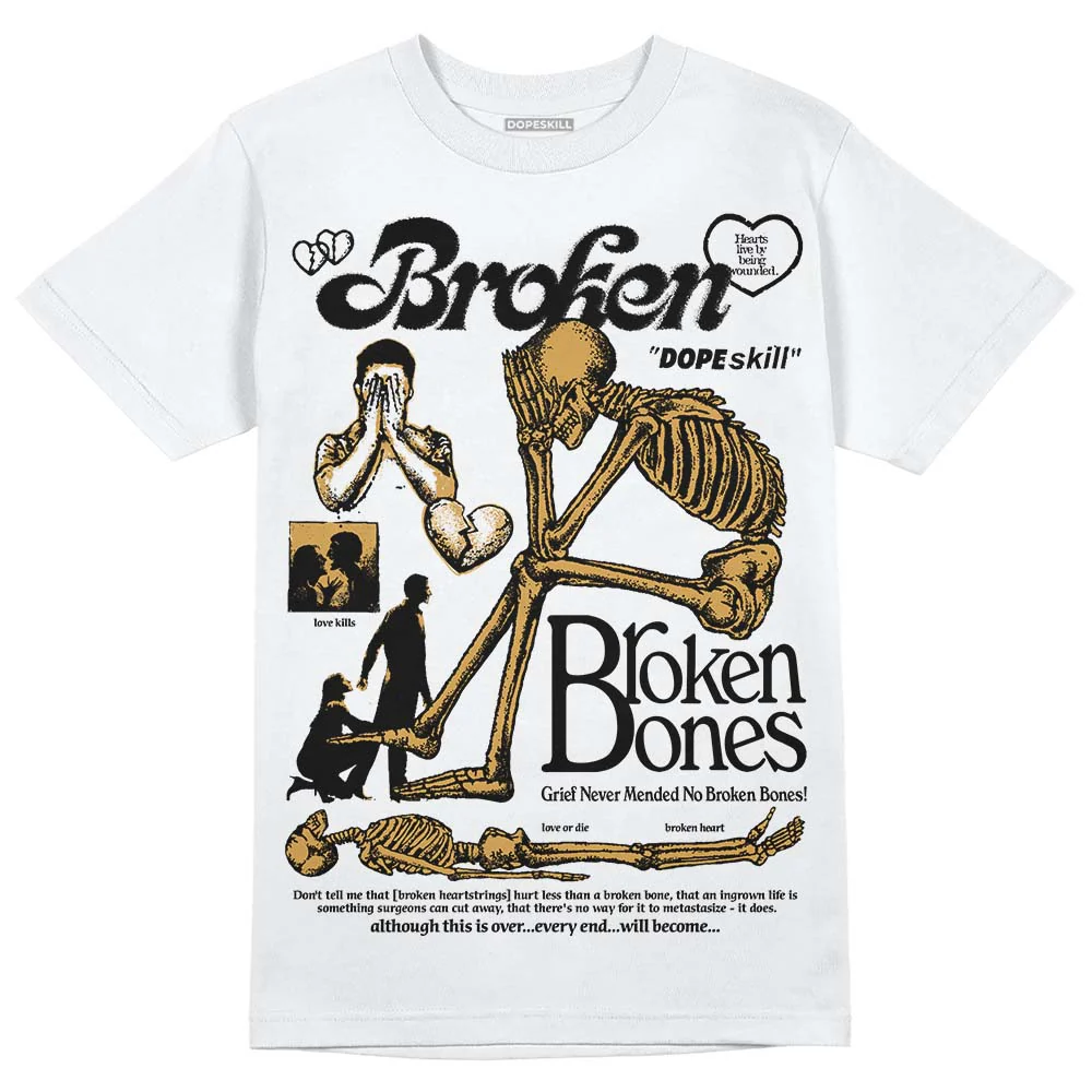 Gratitude 11s DopeSkill T-Shirt Broken Bones Graphic