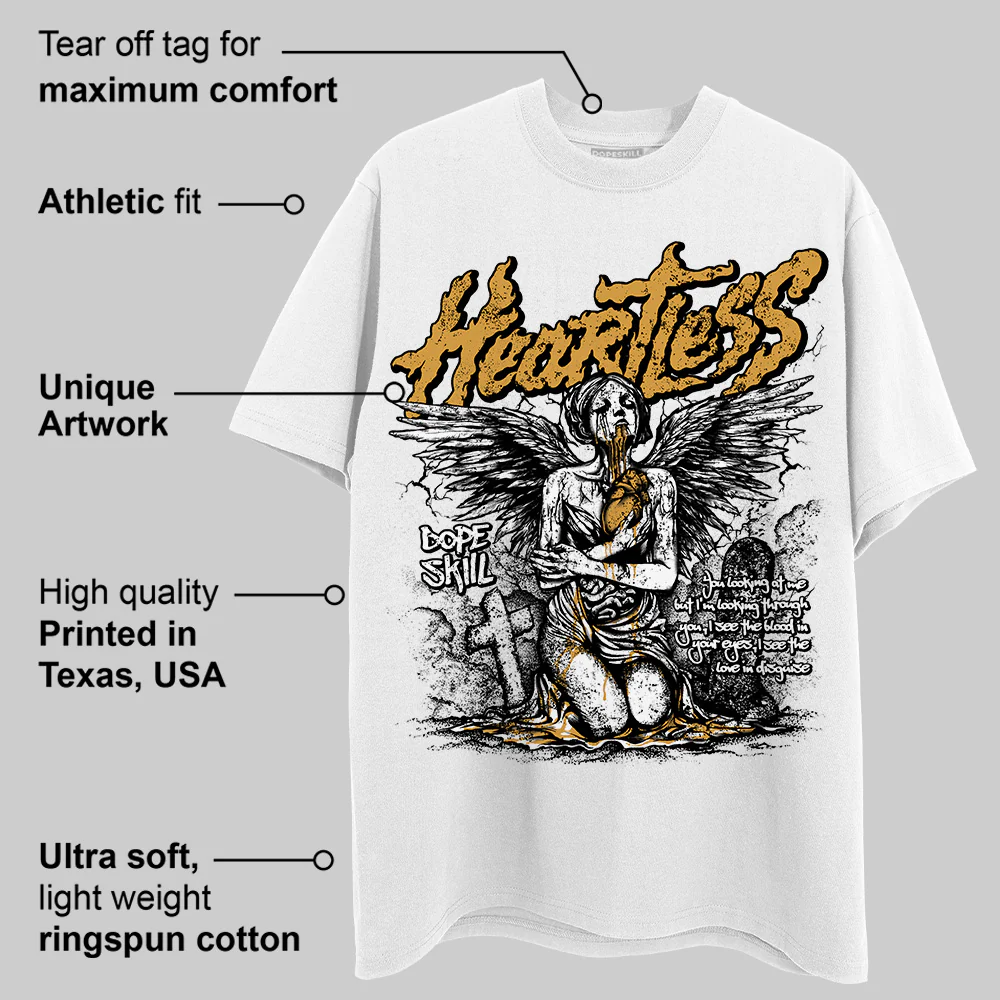 Gratitude 11s DopeSkill T-Shirt Heartless Graphic - Image 3