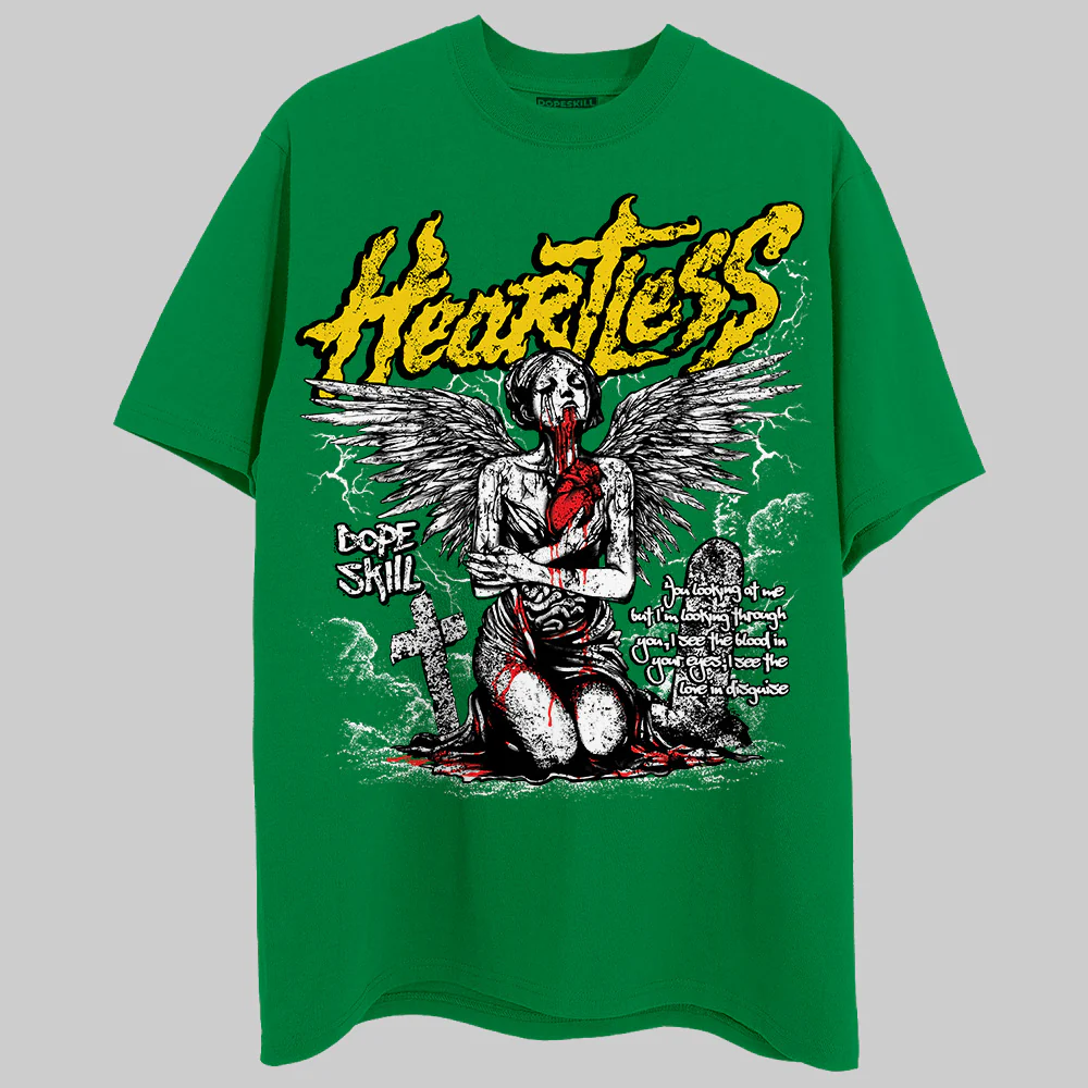 Green Collection DopeSkill Green T-shirt Heartless Graphic