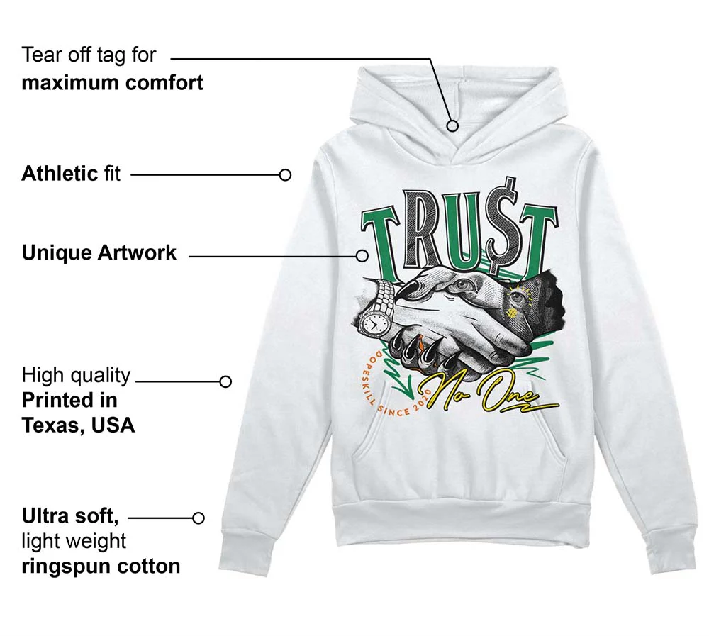 Green Collection DopeSkill Hoodie Sweatshirt Trust No One Graphic - Image 3