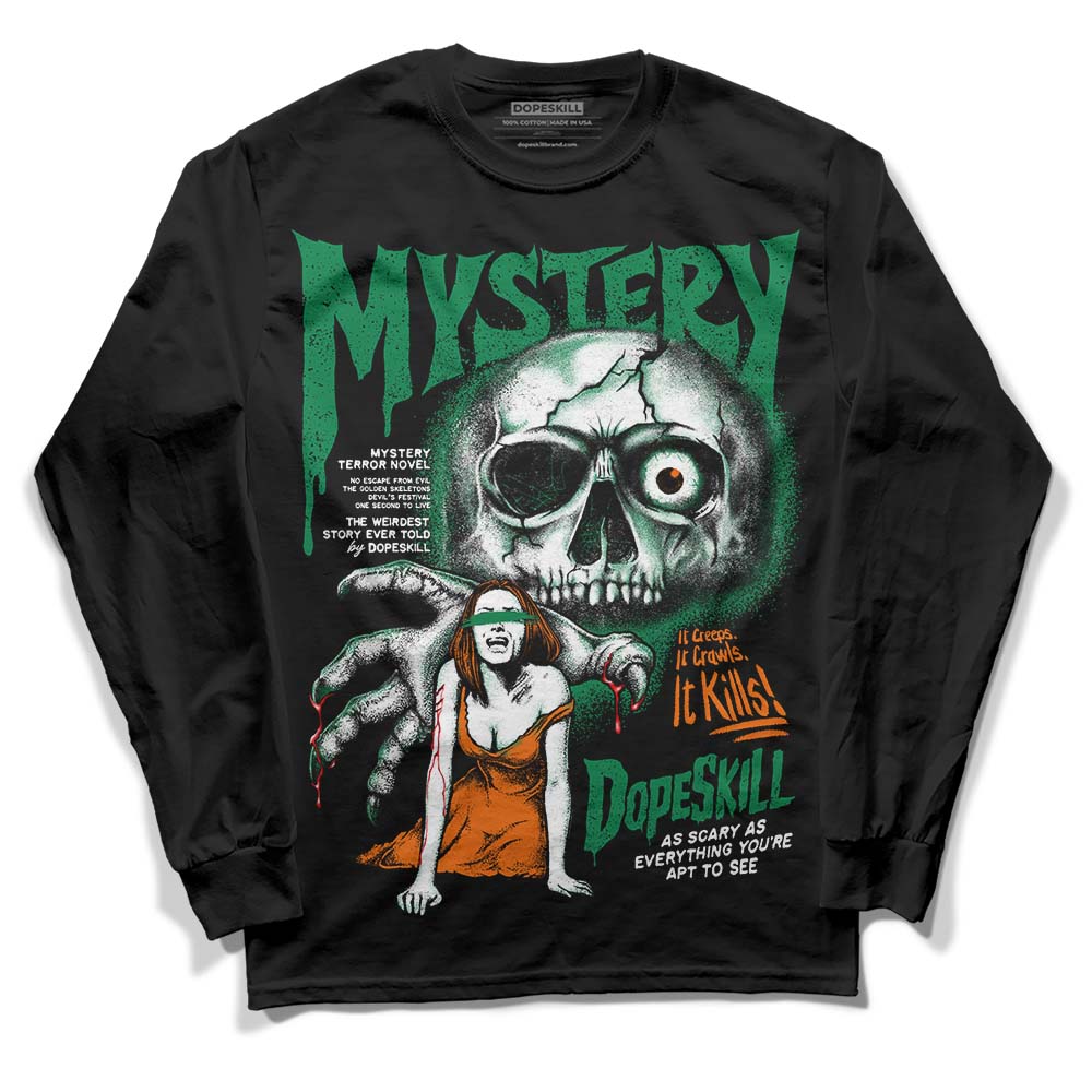 Green Collection DopeSkill Long Sleeve T-Shirt Mystery Ghostly Grasp Graphic - Image 2