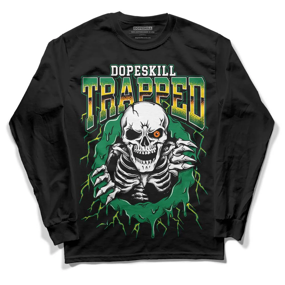 Green Collection DopeSkill Long Sleeve T-Shirt Trapped Halloween Graphic - Image 2