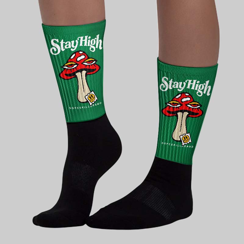 Green Collection DopeSkill Sublimated Socks Stay High Graphic - Image 3