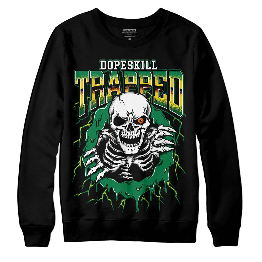 Green Collection DopeSkill Sweatshirt Trapped Halloween Graphic - Image 2