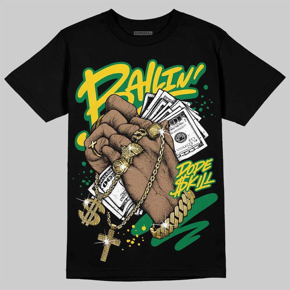 Green Collection DopeSkill T-Shirt Always Ballin' Graphic - Image 2