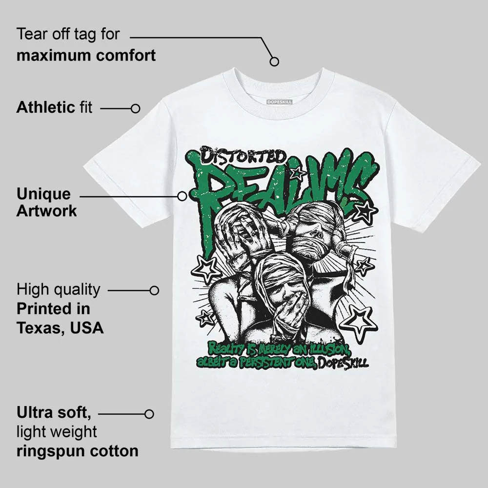 Green Collection DopeSkill T-Shirt Distorted Realms Graphic - Image 4