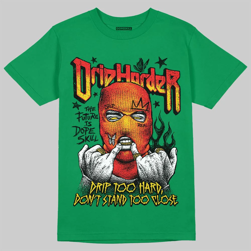 Green Collection DopeSkill T-Shirt Drip Harder Graphic - Image 3