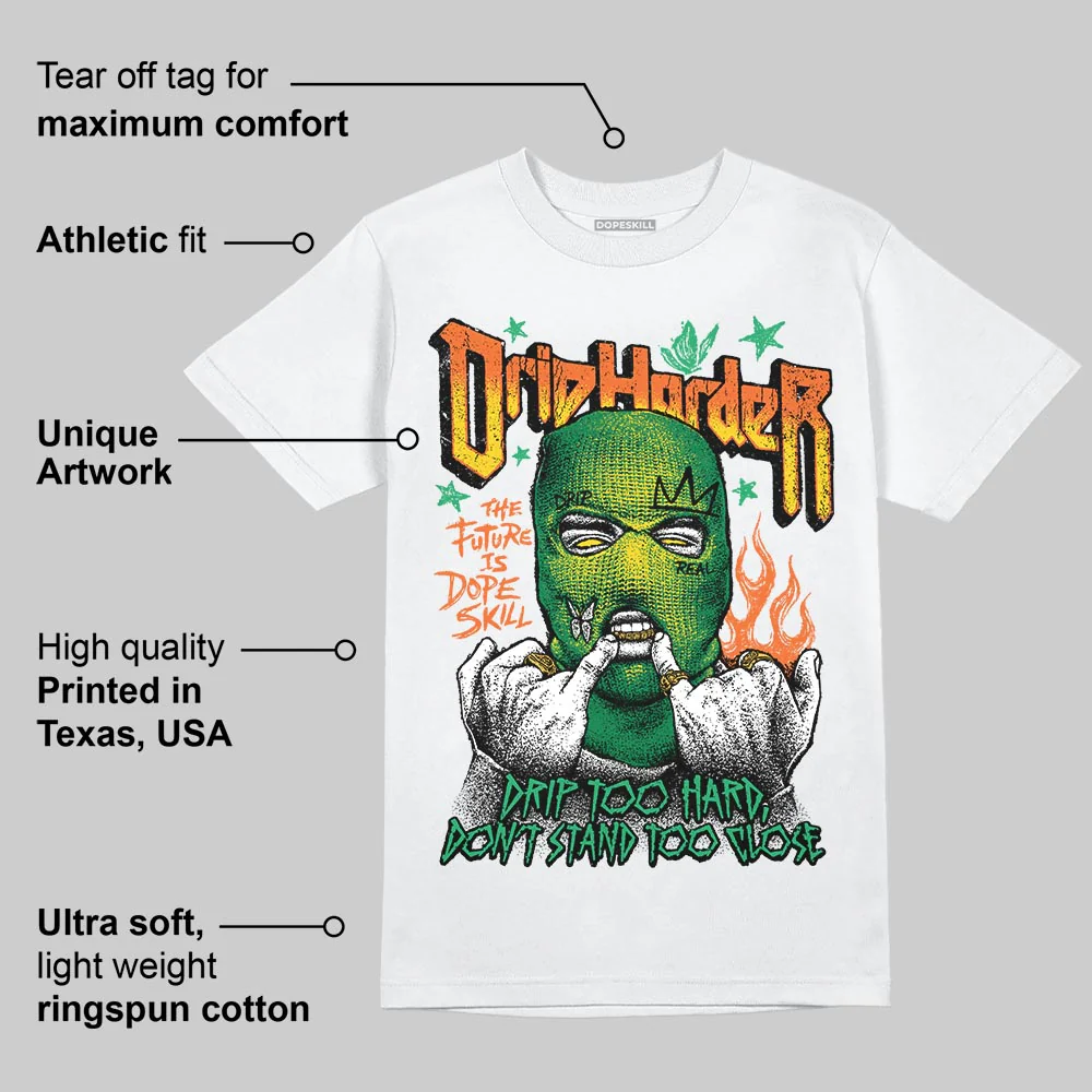Green Collection DopeSkill T-Shirt Drip Harder Graphic - Image 4