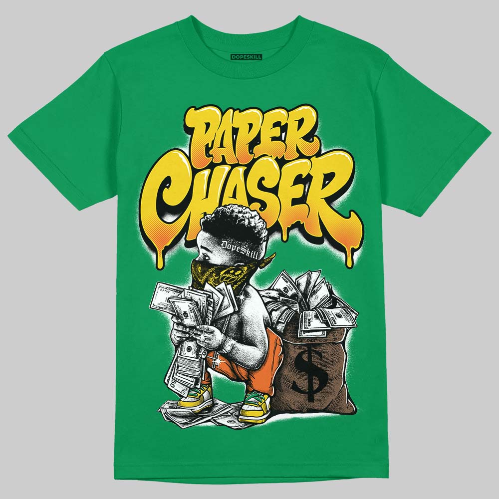 Green 'Paper Chaser Boy' DopeSkill Graphic T-Shirt - Image 3