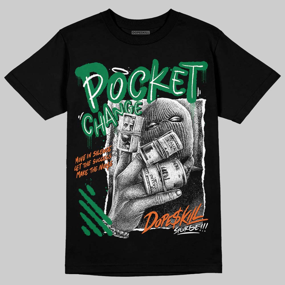 Green Collection DopeSkill T-Shirt Pocket Change Graphic - Image 2