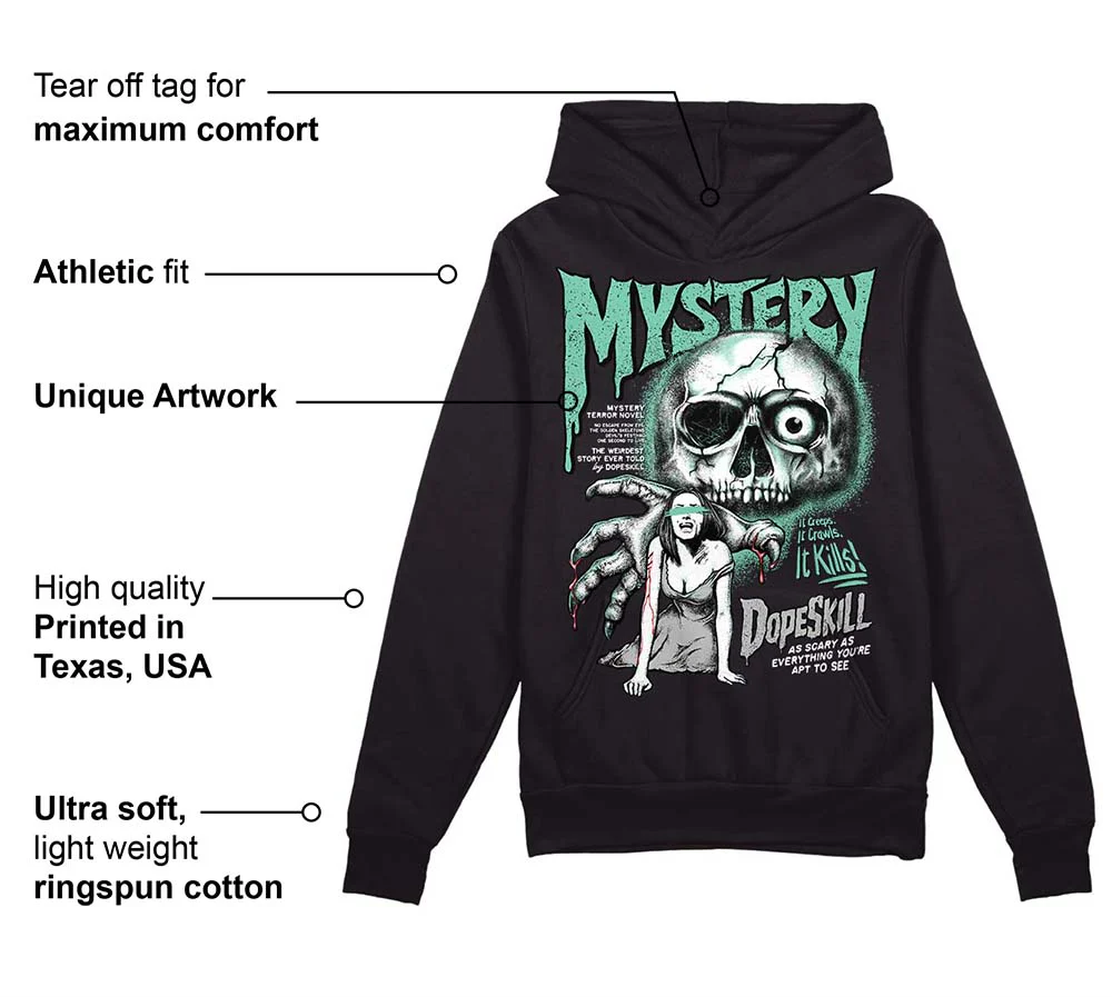Green Glow 3s DopeSkill Hoodie Sweatshirt Mystery Ghostly Grasp Graphic - Image 3