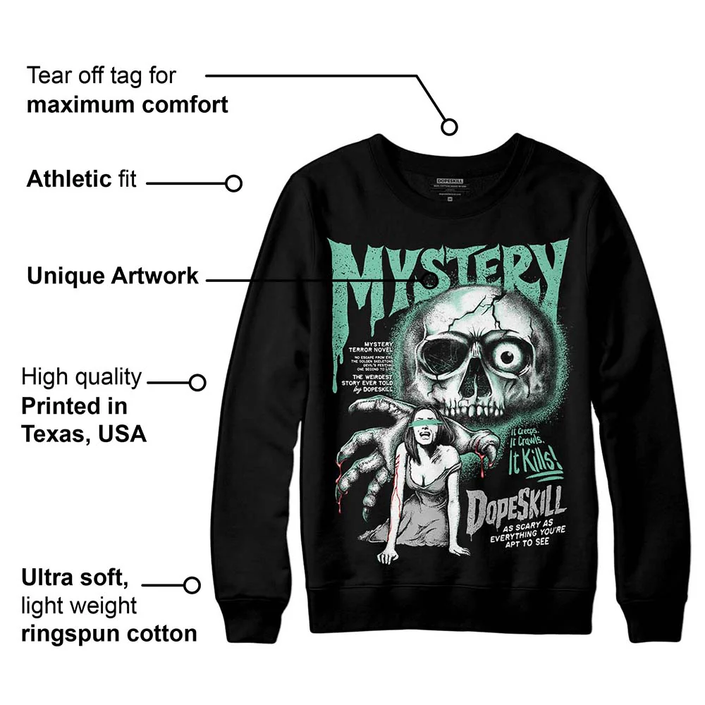 Green Glow 3s DopeSkill Sweatshirt Mystery Ghostly Grasp Graphic - Image 3