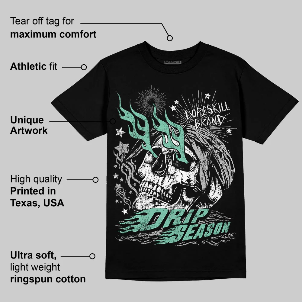 Green Glow 3s DopeSkill T-Shirt Drip Season Graphic - Image 3
