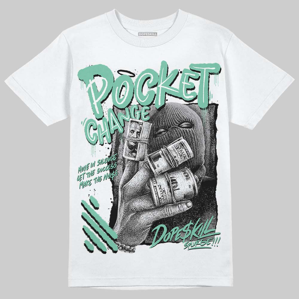 Green Glow 3s DopeSkill T-Shirt Pocket Change Graphic - Image 2