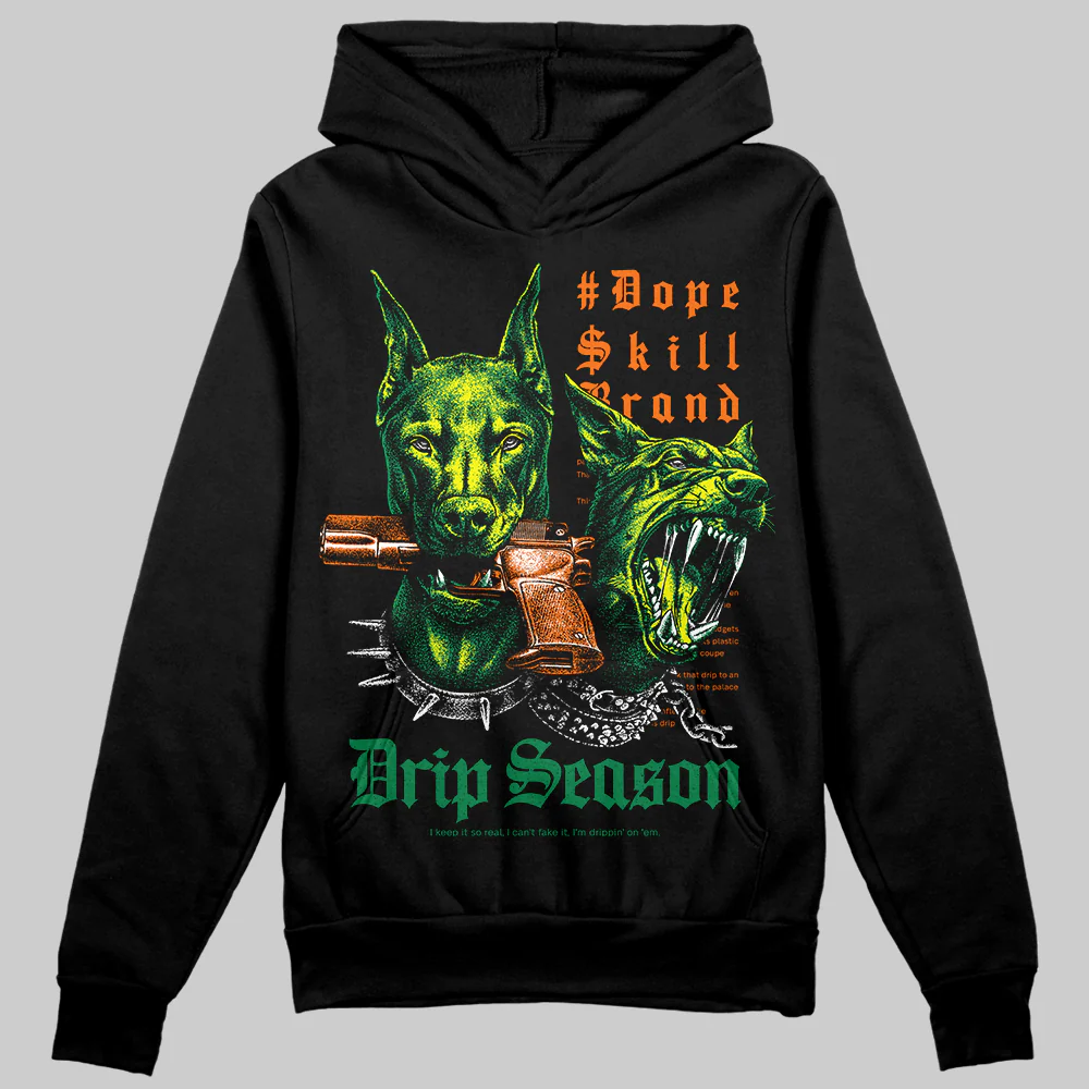 Green 'New Drip Season' DopeSkill Graphic Hoodie - Image 2